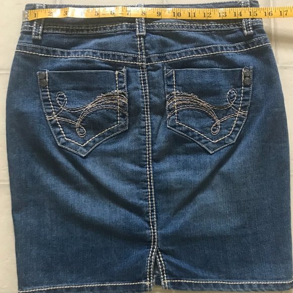 Nine West Vintage America Jeans Women Skirt - Picture 5 of 8